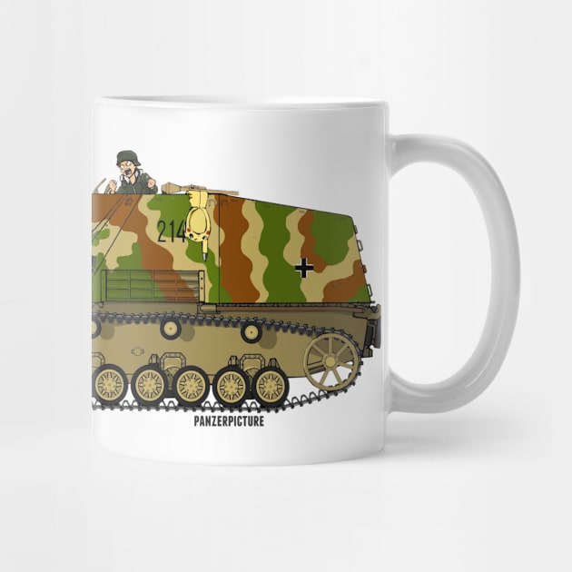 Panzerpicture Nashorn tank destroyer by Panzerpicture